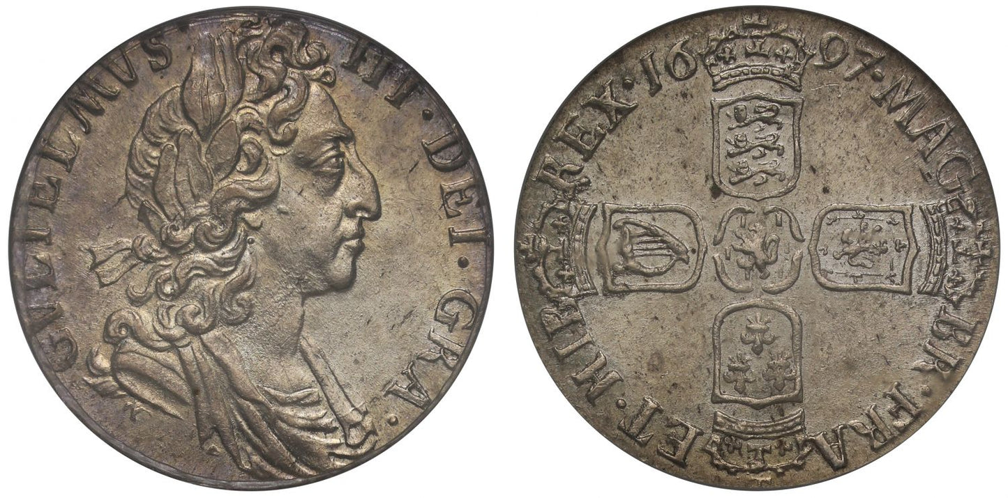 William III 1697 Sixpence CGS UK UNC80