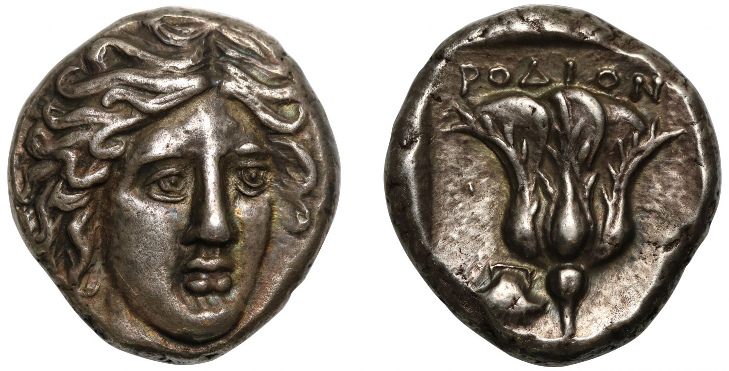 Carian Islands, Rhodes, silver Tetradrachm.
