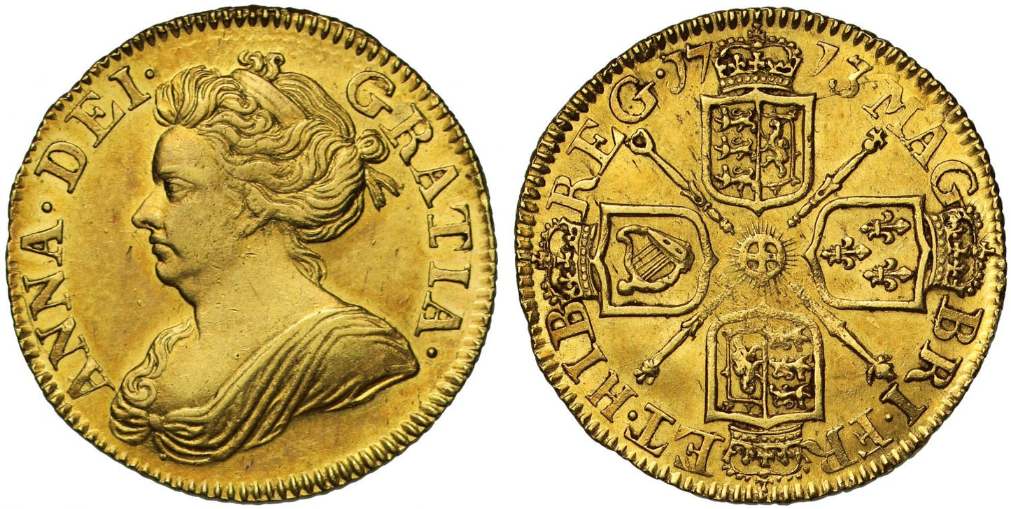 Anne 1713 Half-Guinea, Post-Union type