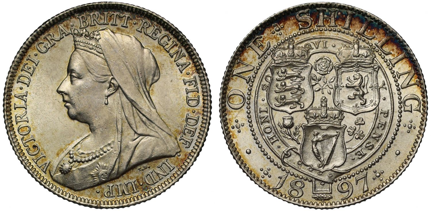 Victoria 1897 Shilling old head
