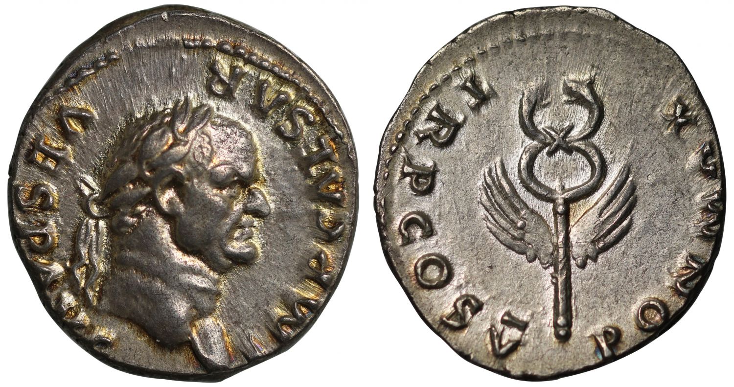 Vespasian, silver Denarius