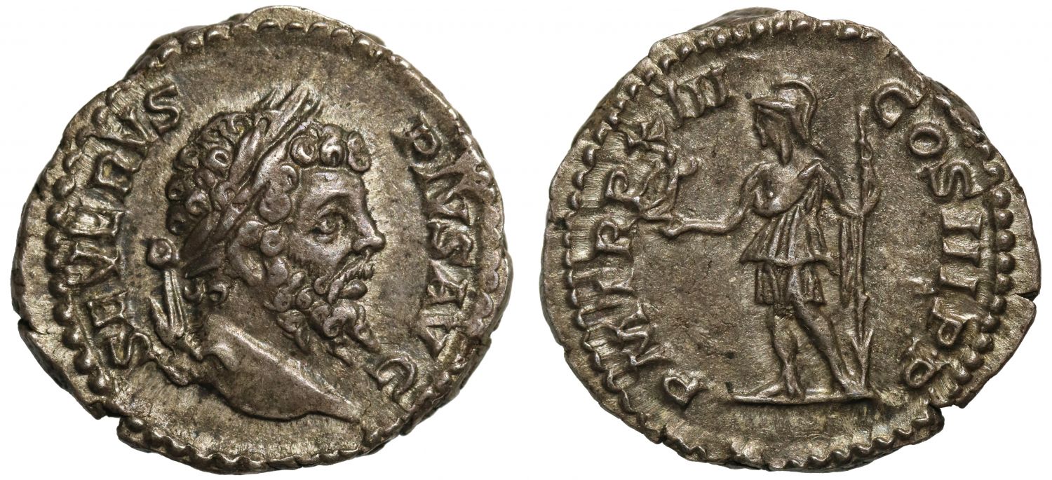 Septimius Severus, silver Denarius.