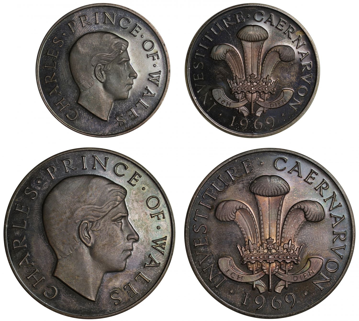 Prince of Wales, Investiture, 1969, two-medal Set.