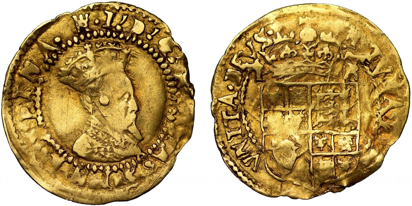 James I gold Halfcrown third bust, mm tower, ex Baumhauer