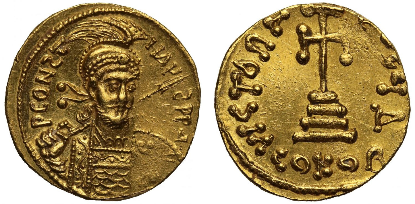 Constantine IV, fine style gold Solidus.