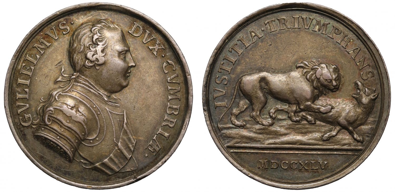 Carlisle Recaptured: Jacobite Rebels Retreat to Scotland, 1745, silver Medal by Pingo