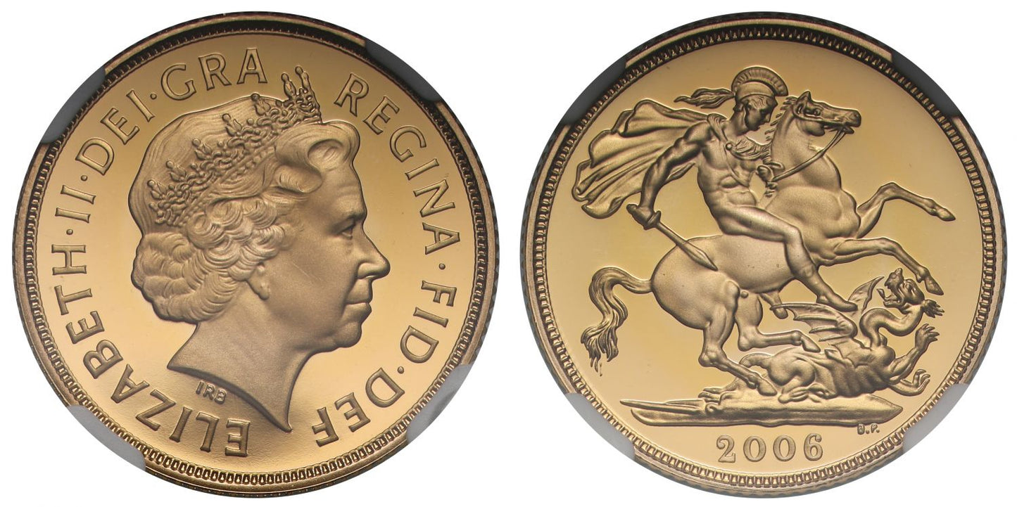 Elizabeth II 2006 proof Sovereign PF70 UCAM