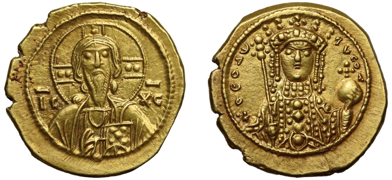 Theodora, gold Tetarteron Nomisma.