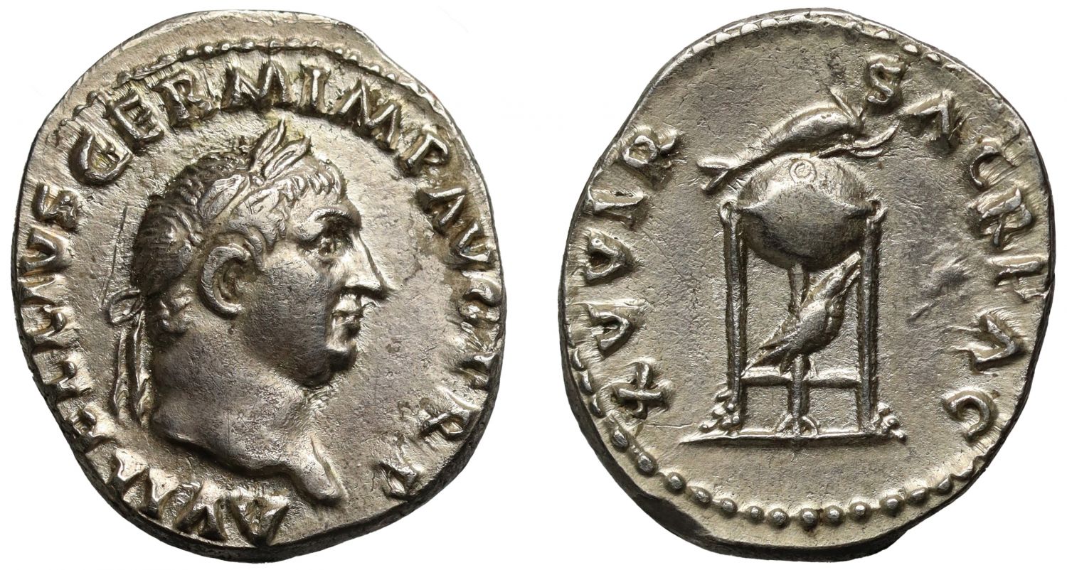 Vitellius, silver Denarius.