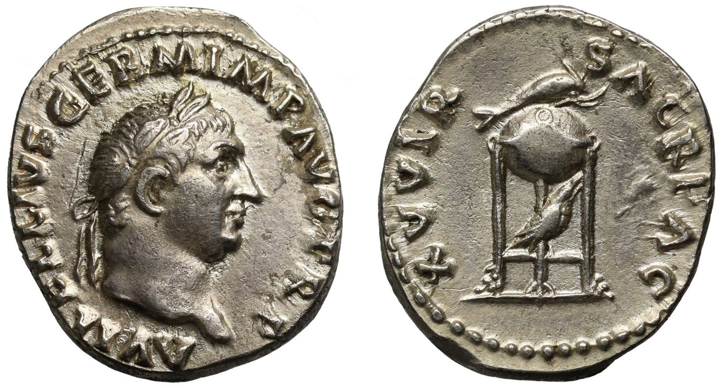 Vitellius, silver Denarius.