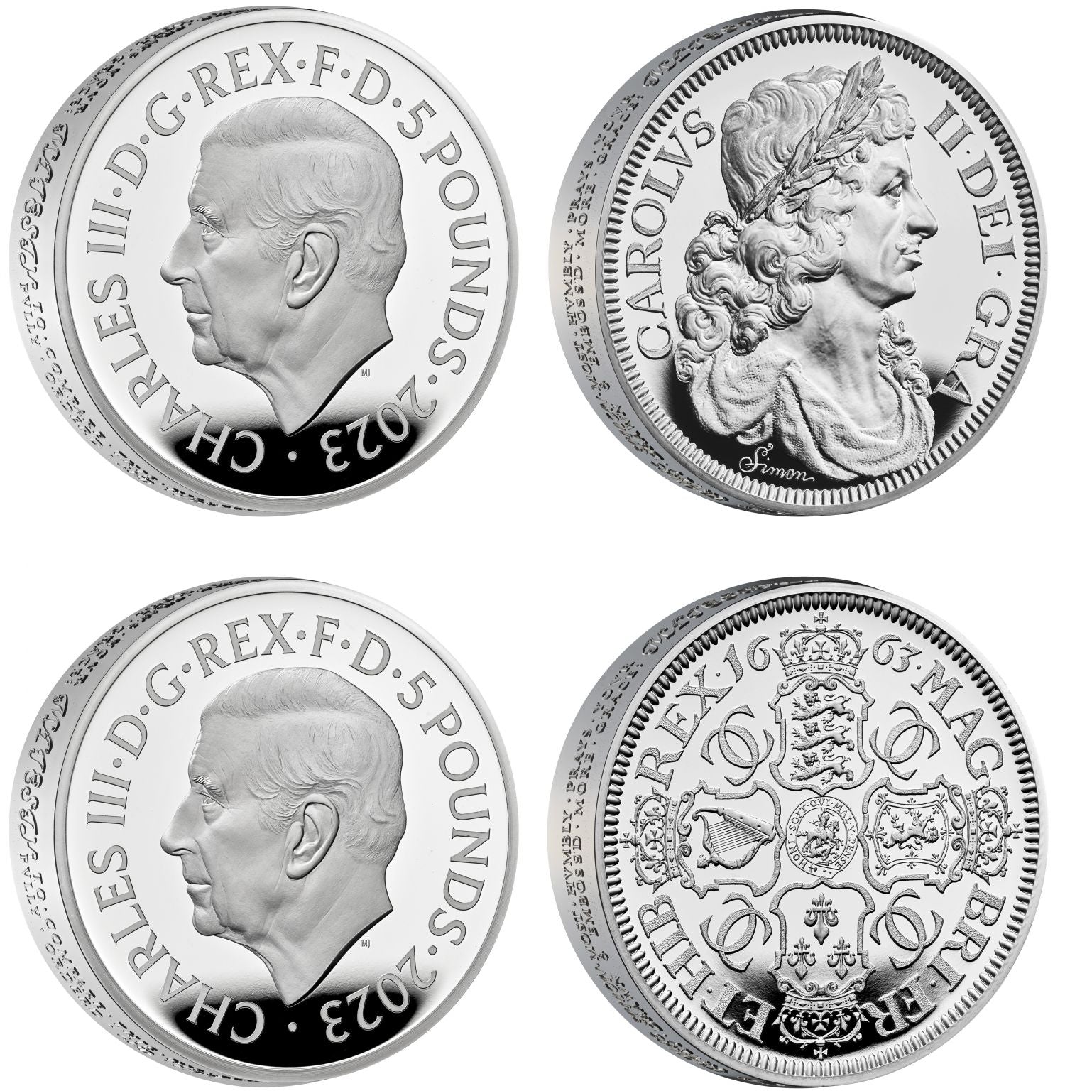 * Charles III 2023 Silver Proof set 2oz Petition Crown